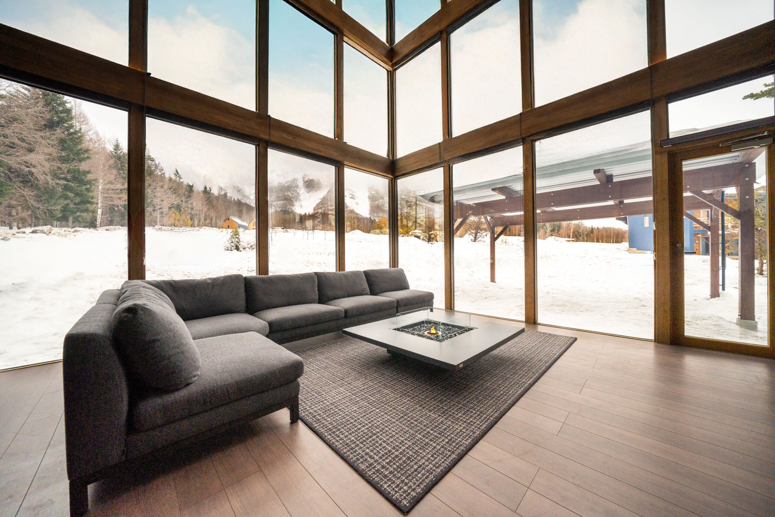 ルスツヒルズセントロ岳の広々リビングの写真